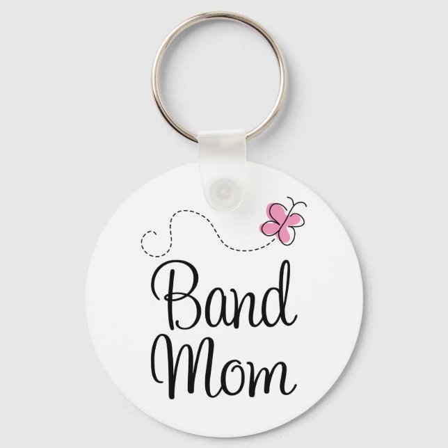 Cute Band Mum Gift Key Ring (Front)