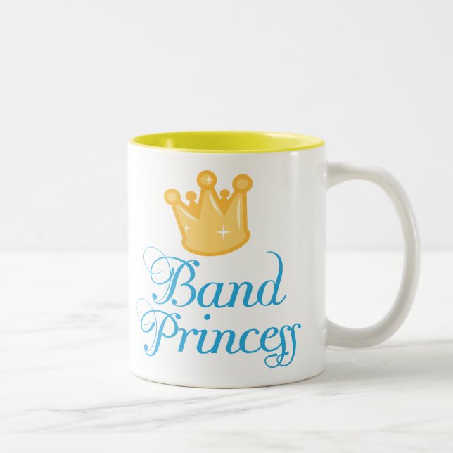 Cute Band Princess Music Gift Two-Tone Coffee Mug (Right)