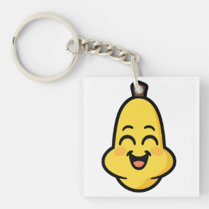 Cute Banini Banana Kawaii Character Art Key Ring