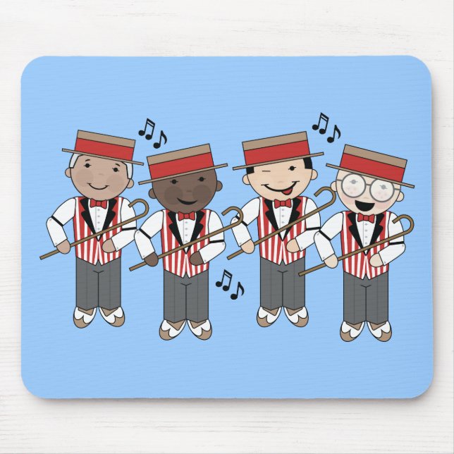 Cute Barbershop Quartet Gift Mouse Pad (Front)