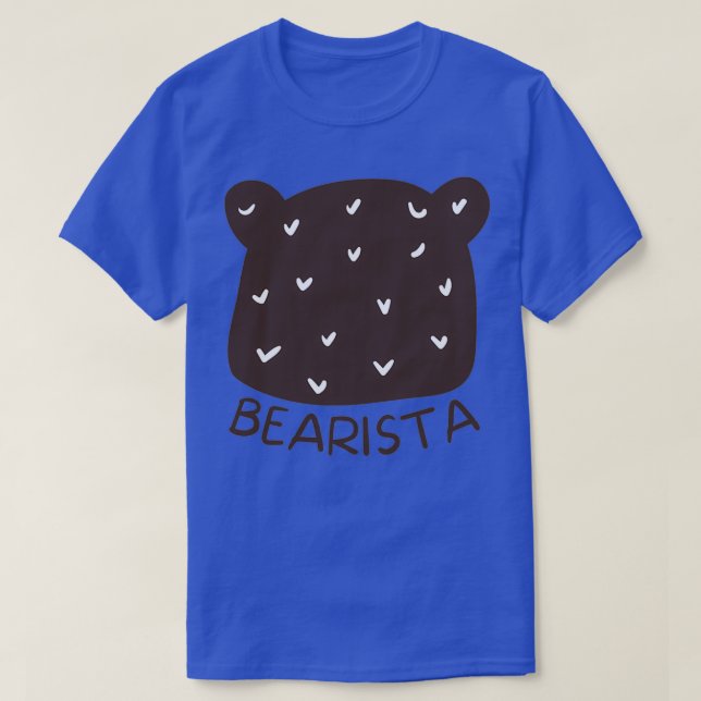 Cute Barista Bearista 1 T-Shirt (Design Front)