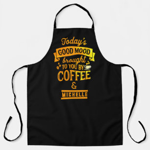 Cute Barista Coffee Apron - Personalised Cafe