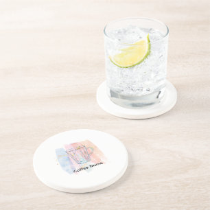 Cute Barista Obsessive Coffee café Coaster
