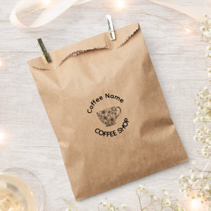 Cute Barista Obsessive Coffee café Favour Bag
