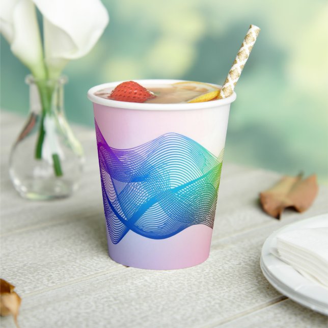 Cute Barista Obsessive Coffee café Paper Cups (Insitu)