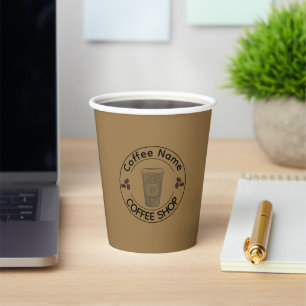 Cute Barista Obsessive Coffee café Paper Cups