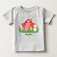 Cute Barn Farm Animals Baby