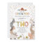 Cute Barnyard Farm 2nd Birthday Invitation