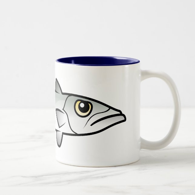Cute Barracuda Two-Tone Coffee Mug (Right)