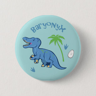 Cute Baryonyx 6 Cm Round Badge