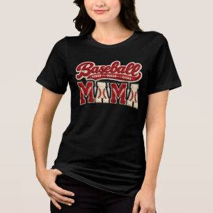 Cute Baseball Mama Tri-Blend Shirt