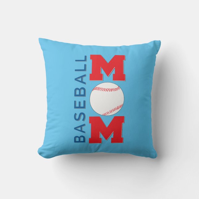 Cute Baseball Mum Gift Cushion (Front)
