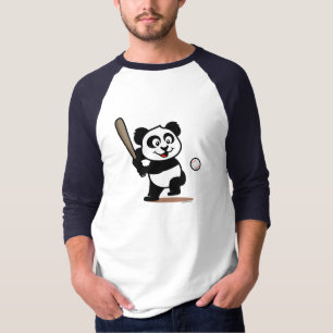 Cute Baseball Panda T-Shirt