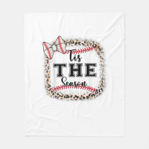 Cute Baseball Tis The Season Mom Sister Toddler Gi Fleece Blanket