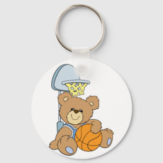 Cute Basketball Bear Key Ring