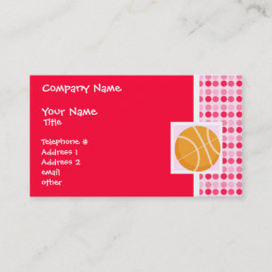 Cute Basketball Business Card