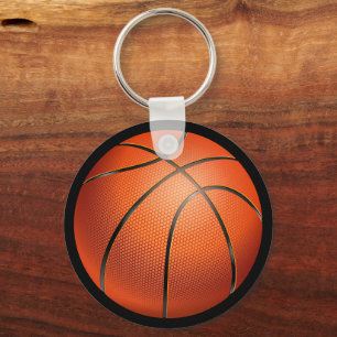 Cute Basketball Fun Sports Lover Accessory Key Ring