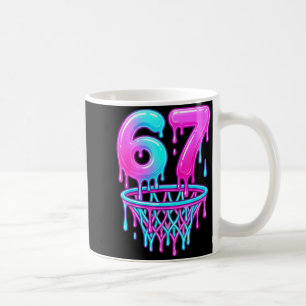 Cute Basketball Ice Cream Drip 67 Coffee Mug