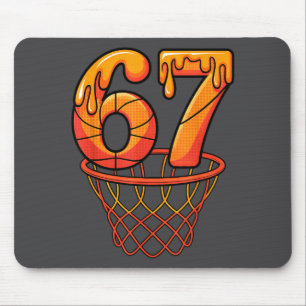 Cute Basketball Ice Drip 67 Seven 67 Six Basketbal Mouse Pad