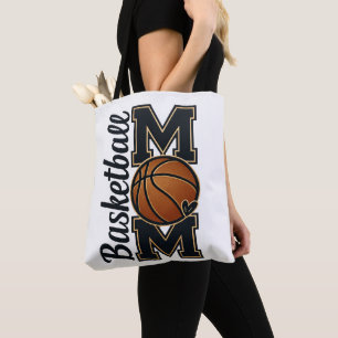 Cute Basketball Mum Game Day Sports Gift Tote Bag