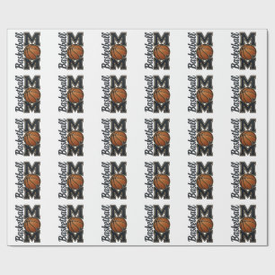 Cute Basketball Mum Game Day Sports Gift Wrapping Paper