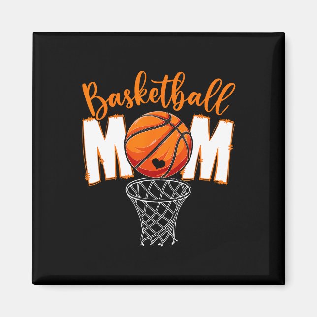 Cute Basketball Mum Mama Mother's Day From Son Dau Magnet (Front)