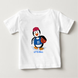Cute Basketball Penguin Baby T-Shirt