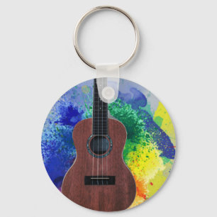 Cute Bass Guitar Key Ring