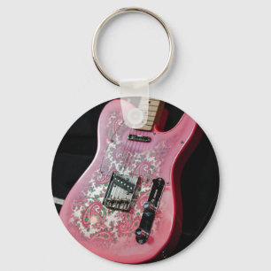 Cute Bass Guitar Key Ring