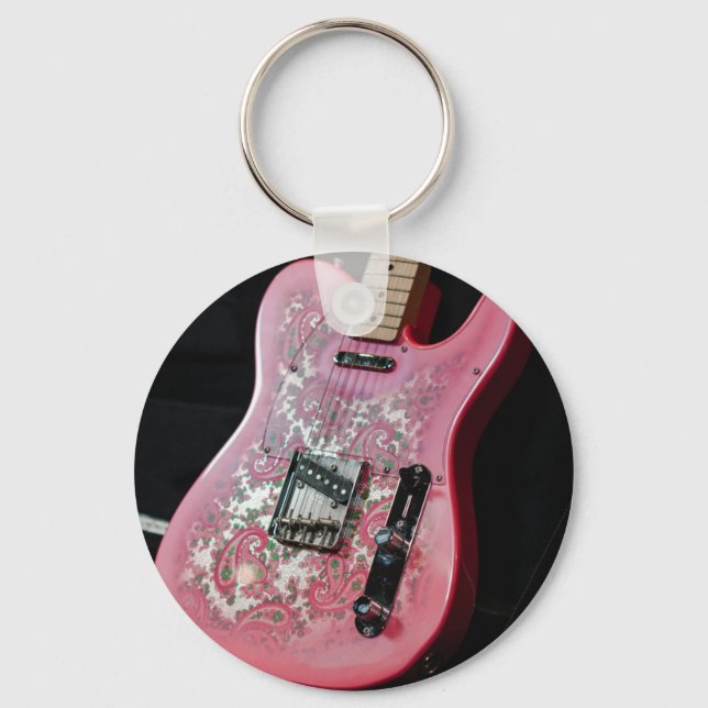 Cute Bass Guitar Key Ring (Front)