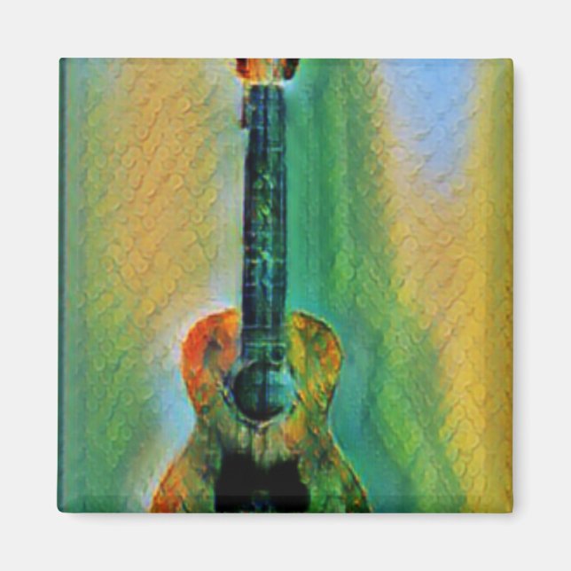 Cute Bass Guitar Magnet (Front)