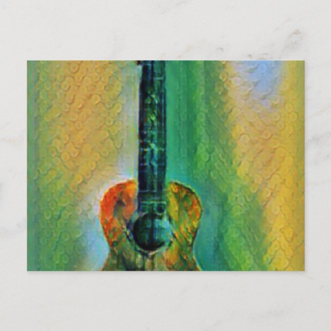 Cute Bass Guitar Postcard (Front)