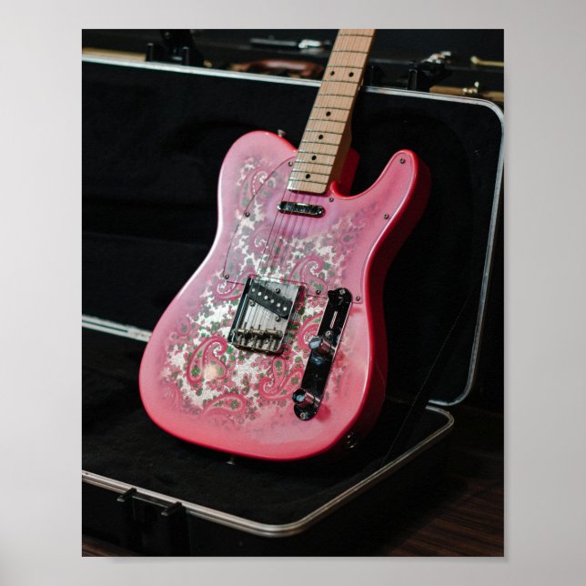 Cute Bass Guitar Poster (Front)