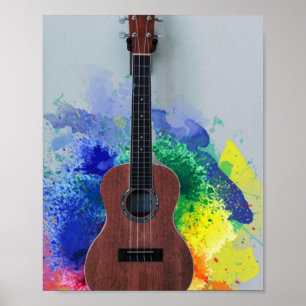 Cute Bass Guitar Poster
