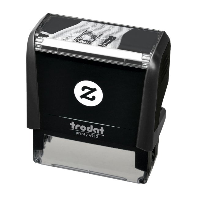 Cute Bass Guitar Self-inking Stamp (Product)