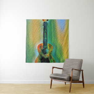 Cute Bass Guitar Tapestry