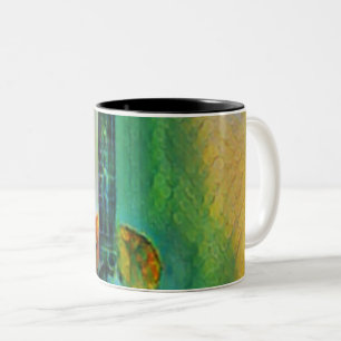 Cute Bass Guitar Two-Tone Coffee Mug