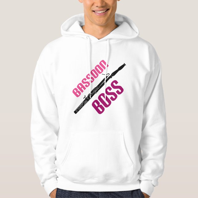 Cute Bassoon Boss Music Gift Hoodie (Front)