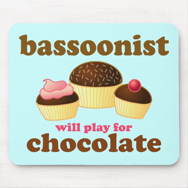 Cute Bassoon Mousepad (Front)