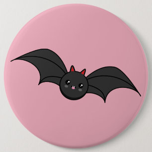 Cute Bat 6 Cm Round Badge