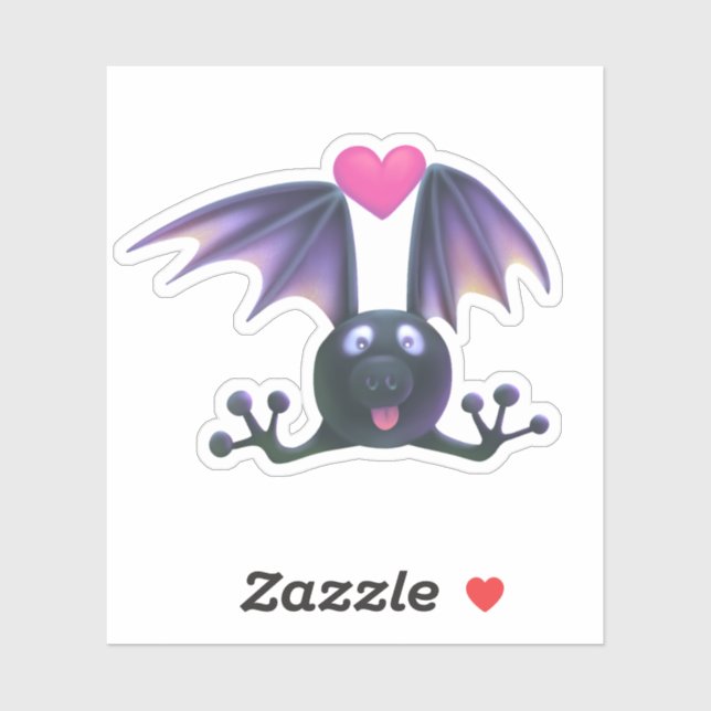 Cute Bat Animal Custom-Cut Sticker Scrapbook  (Sheet)
