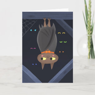 Cute Bat Birthday Card