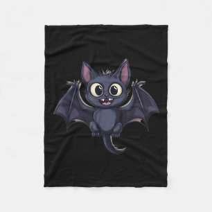 Cute Bat Cat Costume For Cats, Bats And Halloween Fleece Blanket