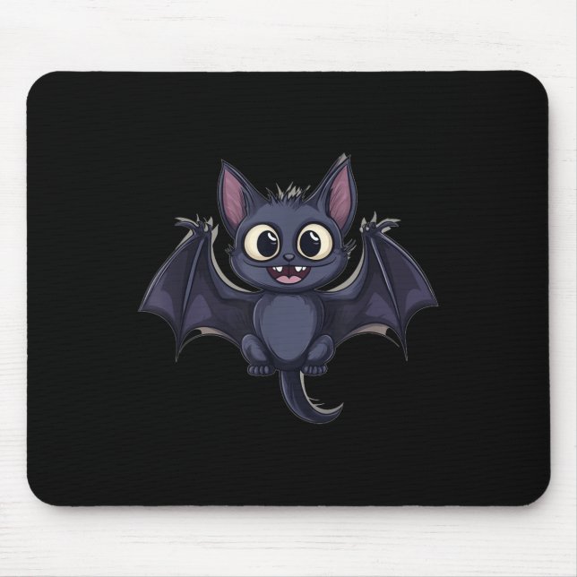 Cute Bat Cat Costume For Cats, Bats And Halloween  Mouse Pad (Front)