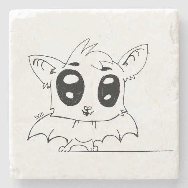 Cute Bat Coaster (Front)