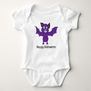 Cute Bat Halloween Baby Bodysuit