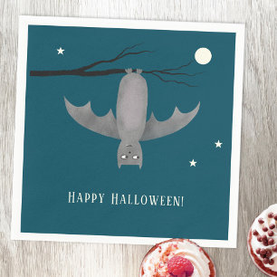 Cute Bat Halloween Napkin