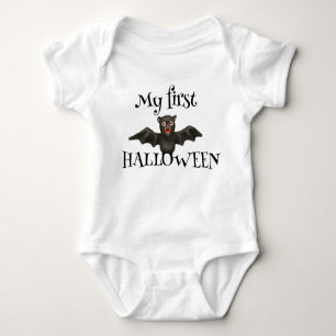 Cute Bat - My First Halloween Baby Bodysuit