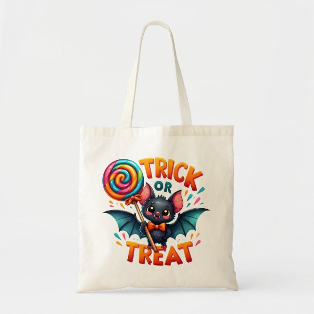 Cute Bat Trick or Treat Bag (Front)