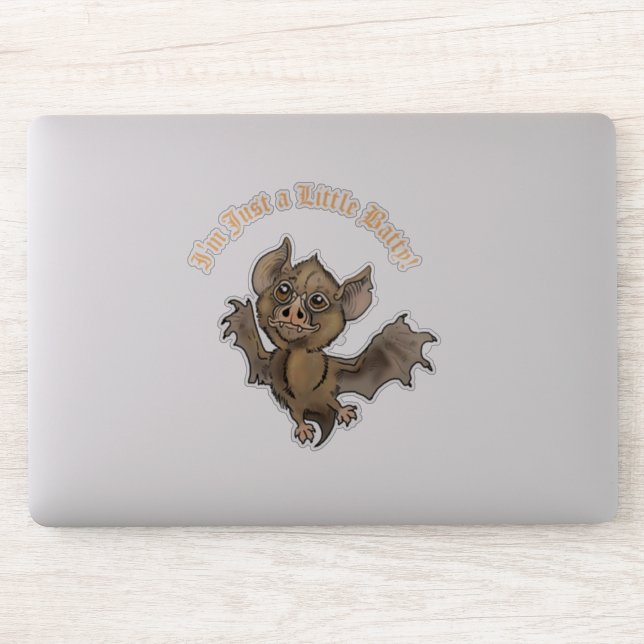 Cute Bat with Fangs I'm just a little Batty (Computer)